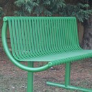 Galvanised and painted Rockingham Seat