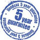 Floodsax 5 year guarantee