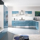 Blue Gloss Kitchen
