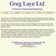 Greg Laye Ltd Website Screenshot
